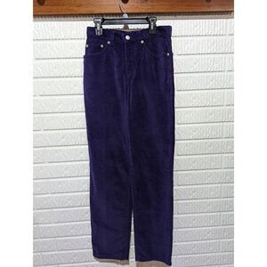 Limited Jeans Women's Purple Straight-Leg Cordless Corduroy Jeans Size 4